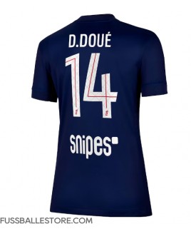 Günstige Paris Saint-Germain Desire Doue #14 Heimtrikot Damen 2025-26 Kurzarm
